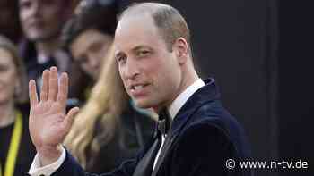 Nur Grußbotschaft geplant: Prinz William schwänzt die BAFTA TV Awards