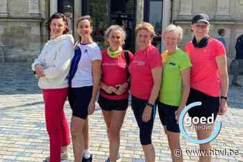 Leden van joggingclub Kannemie lopen voor 14de maal van Herk-de-Stad naar Scherpenheuvel