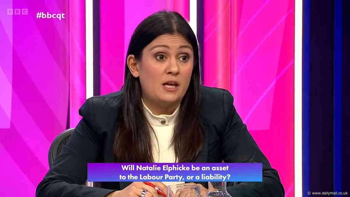 Humiliating moment for Labour's Lisa Nandy as NONE of BBC Question Time audience agree that defector Natalie Elphicke is an 'asset'… while Starmer ally claims more Tory MPs are on the verge of switching sides
