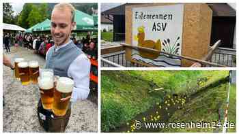 Ausnahmestimmung im Inntal: Besucheransturm zum Entenrennen in Flintsbach
