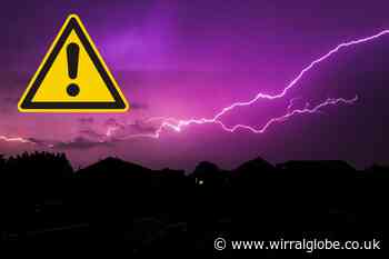 Wirral issued yellow weather warning ahead of thunderstorms
