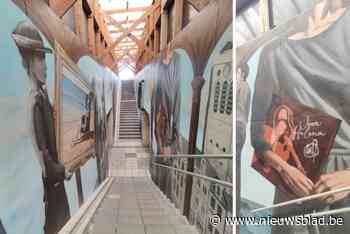 Grijze stationstunnel omgetoverd tot muurschildering van maar liefst 150 vierkante meter: “Een waar pareltje”
