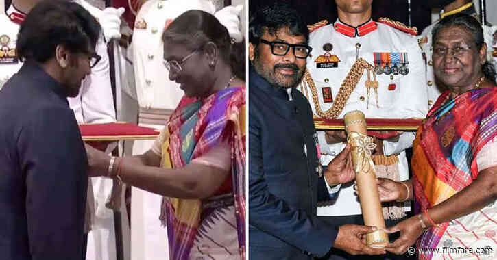Chiranjeevi honoured with Padma Vibhushan by President Droupadi Murmu