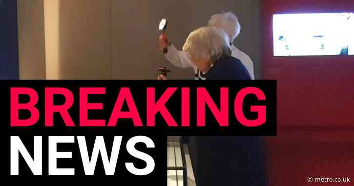 Two women in their 80s filmed trying to smash glass protecting Magna Carta