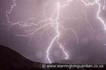 Yellow weather warning for thunderstorms issued in Warrington