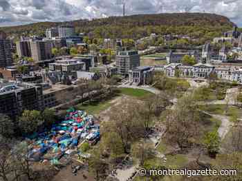 Pro-Palestinian encampment in Calgary torn down as Montreal's enters 3rd week