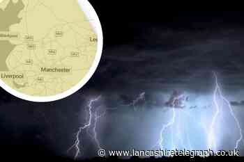 Met Office issues 10-hour thunderstorm warning in East Lancs