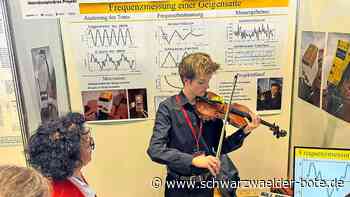 „Jugend forscht“ Calw: 16-Jähriger erfindet Gerät, das Geigen stimmen kann