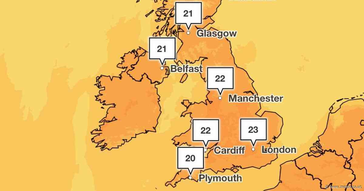 UK weather: Maps show where it will be hotter than Ibiza in 26C heatwave