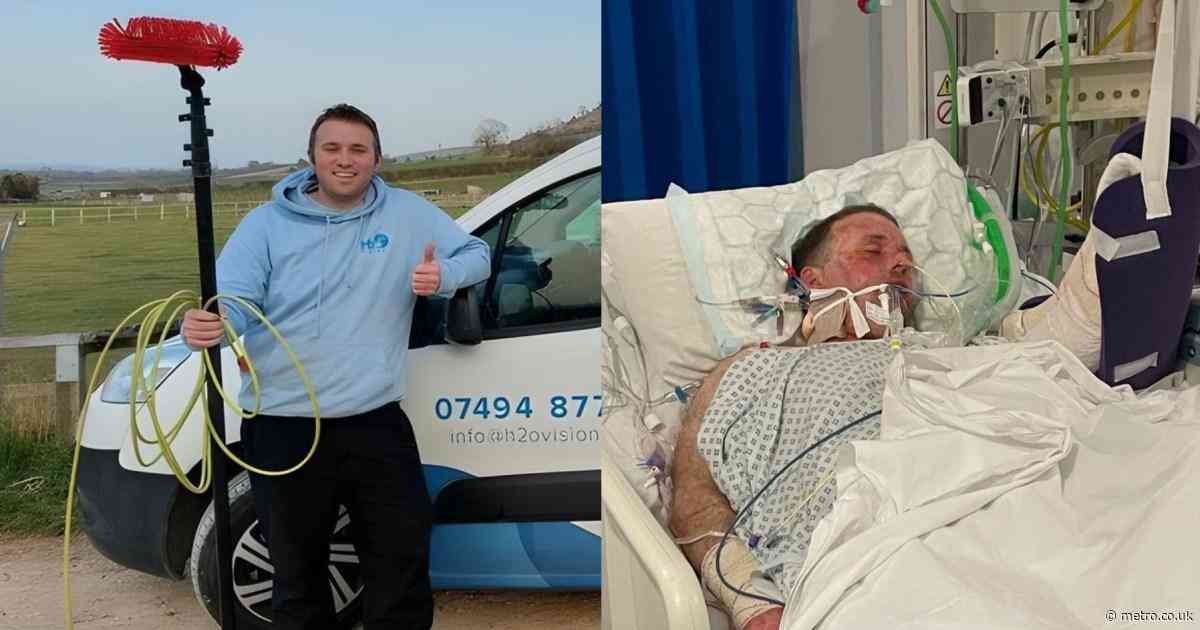 Window cleaner loses arm after 33,000 volt shock blasts him out of his shoes