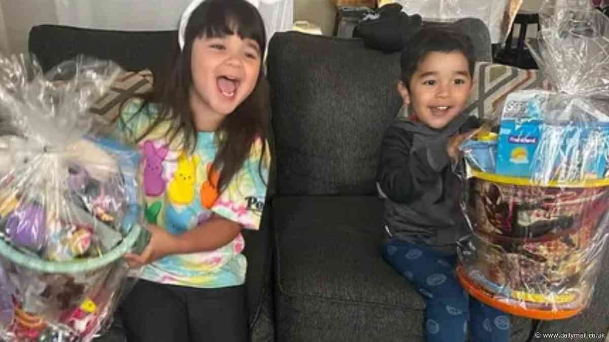PICTURED: Siblings, 2 and 4, who were swept to their deaths during picnic outing with their mom in California