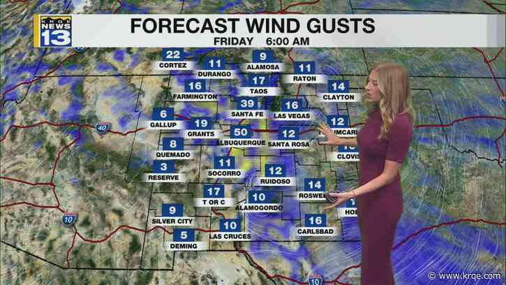 Windy Friday morning, showers and storms for the weekend