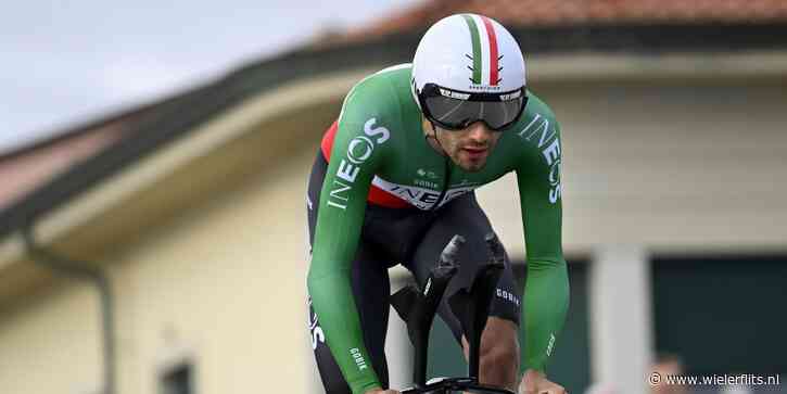 Giro 2024: Filippo Ganna vermijdt valpartij na lichte botsing met fan