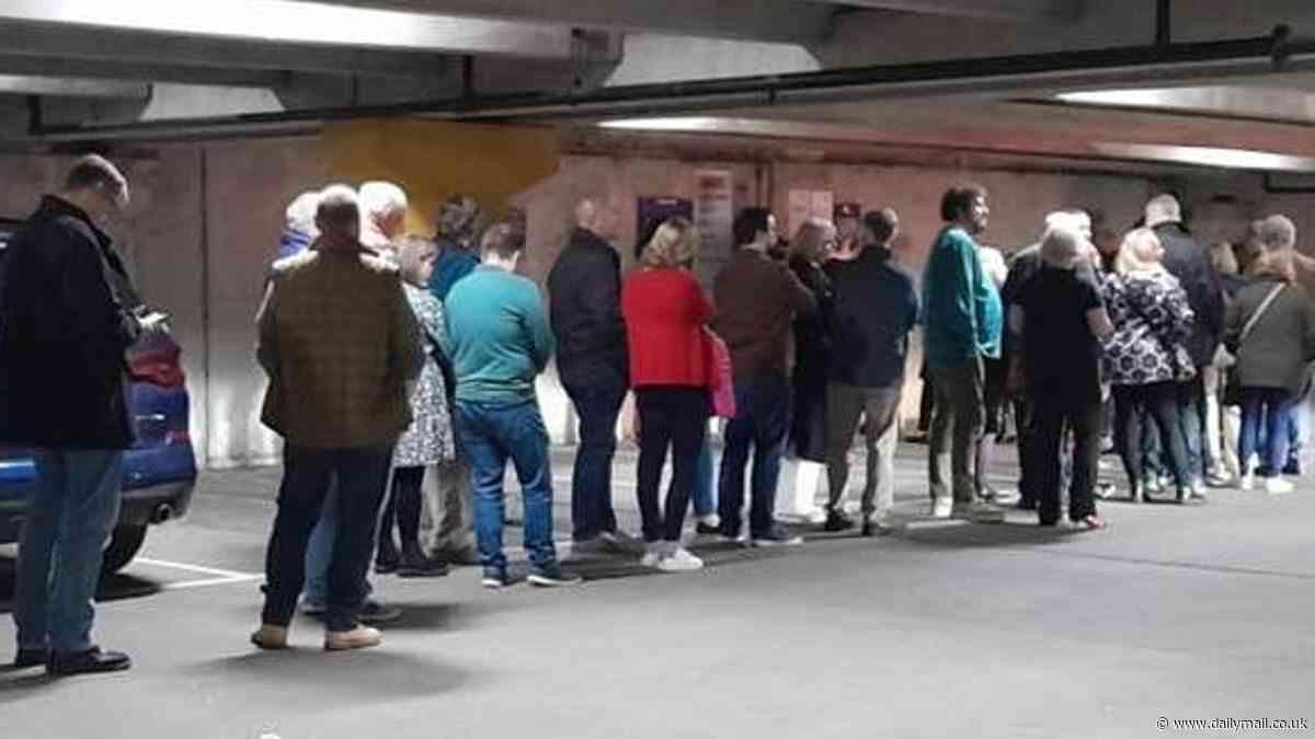 Frank Skinner fans are forced to queue for an hour after the show to pay for their parking after council brought in new system