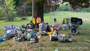Echt eklig: Braunschweigs Prinzenpark nach der Vatertagsparty