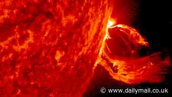 NOAA says tonight's 'cannibal' solar storm could be worst in 165 YEARS and cause GPS and power outages - as they reveal exact time it'll hit