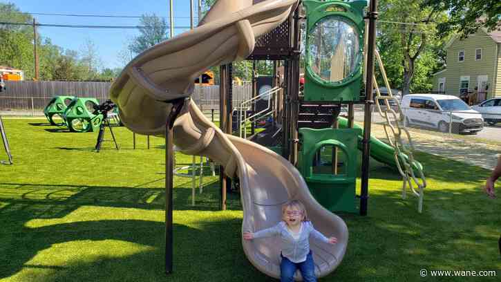Playground reopens with accessible equipment in Fort Wayne neighborhood