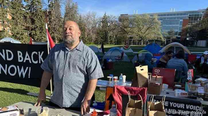 Gaza protest encampment grows on Edmonton campus after Calgary sit-in ended by police