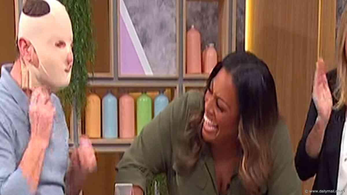 This Morning's Dermot O'Leary leaves Alison Hammond in stitches as he puts on a fluid retention mask that is 'better than botox'