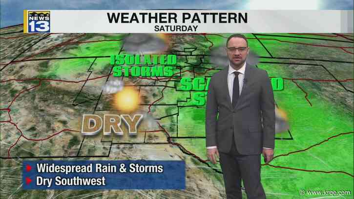 More moisture into the weekend