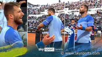 Moutet LOSES his cool with umpire in mini meltdown vs Djokovic!