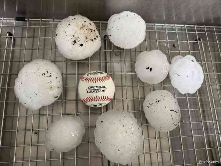 PHOTOS: DVD-size hail shatters windshields, damages homes in Texas