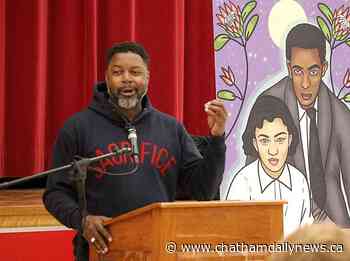 Artist offers inspiring message to students at diversity symposium