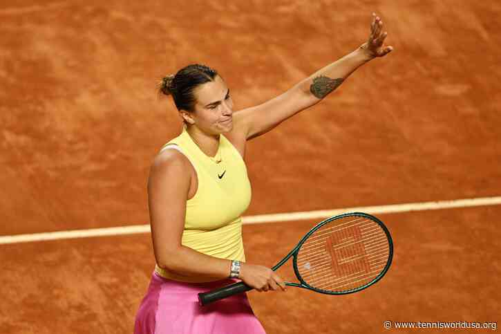 Rome: Aryna Sabalenka avoids shock defeat to qualifier in opening match scare