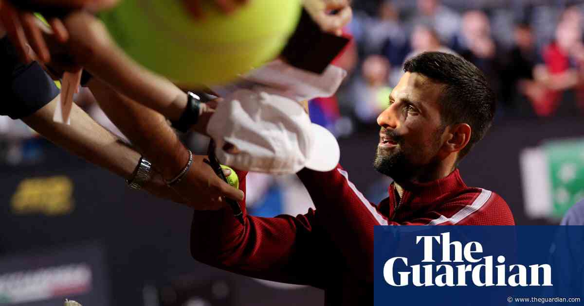 Novak Djokovic injured by falling bottle after beating Corentin Moutet in Rome