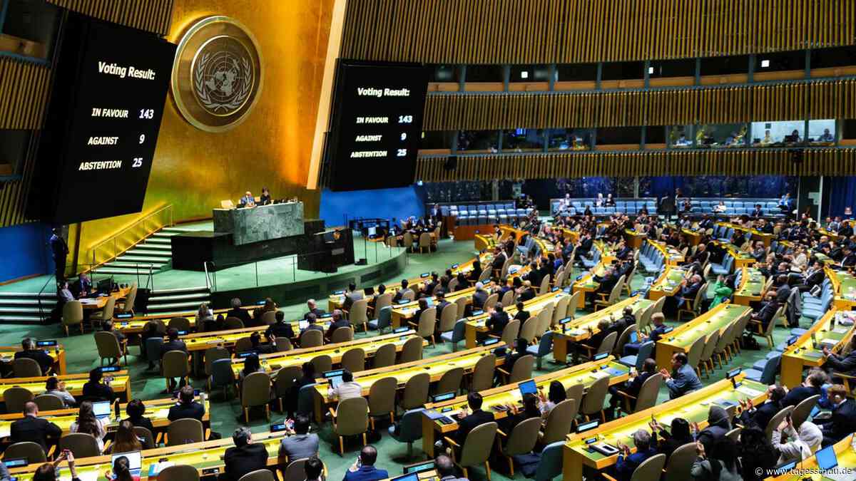 UN-Vollversammlung gibt Palästinensern mehr Rechte