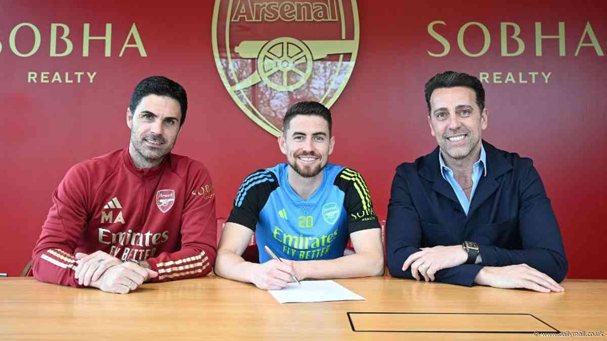 Arsenal star Jorginho reveals Mikel Arteta TWICE tried to sign him for the Gunners before he joined from Chelsea - as the Italian opens up on impact of Kai Havertz and Declan Rice on the title-chasers