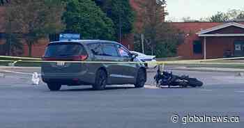Woman dies after Mississauga crash between motorcycle and van