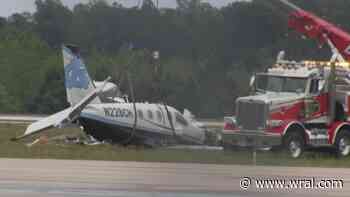 NTSB report: UNC medical plane bounced in crash at RDU, wingtip and nose hit ground at same time