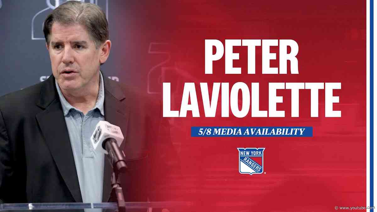 NYR Practice: Peter Laviolette Media Availability | May 8, 2024