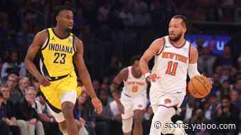 Knicks' Jalen Brunson playing in Game 3 vs. Pacers