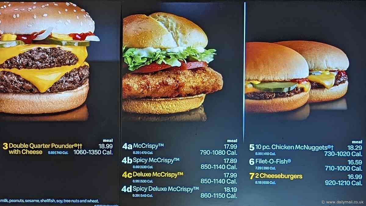 McDonald's to introduce $5 meal deal following customer complaints that the fast food restaurant has grown too expensive, with Big Mac meal costing up to $19