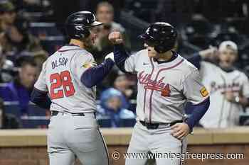 Homers by Acuña, Albies and Olson in 3rd lead Morton and Braves to 4-2 win over Mets