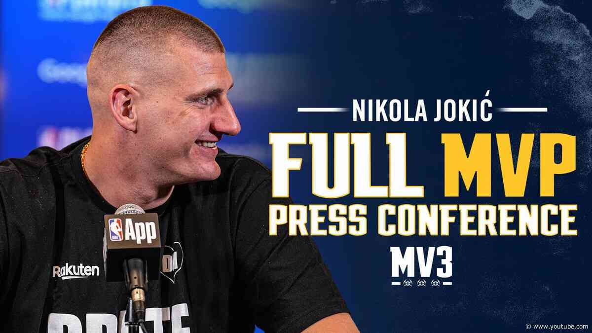 Nikola Jokić Full MVP Press Conference 🎙
