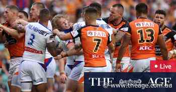 NRL round 10 LIVE: Tigers jump to early lead over Knights in soggy Tamworth