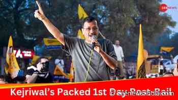 Kejriwal’s Packed 1st Day Post-Bail: Temple Visit, Press Meet And Roadshows Mark AAP’s Election Campaign