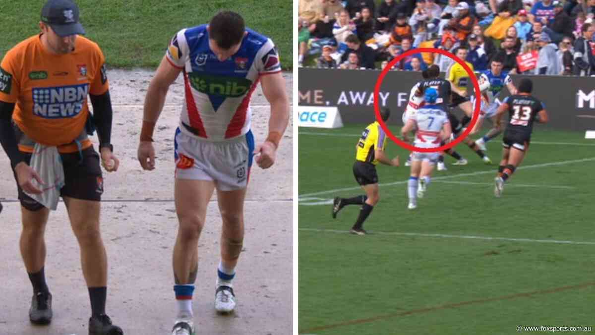 NRL LIVE: Knights star’s cruel injury blow amid Tigers star’s questionable defending