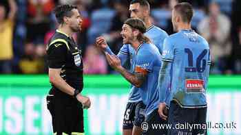 A-League finals get ugly as Sydney FC skipper calls out Central Coast Mariners star Alou Kuol for striking: 'he punched me in the stomach'