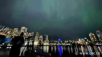 Solar storm brings northern lights to B.C. skies