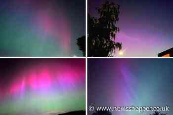 Pictures of Northern Lights captured across south east London