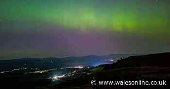 Northern Lights visible across large parts of Wales as people capture stunning photos