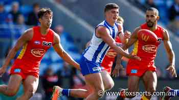 LIVE AFL: ‘Siren goes’ — Roos denied goal in brutal moment in tough Suns hit-out