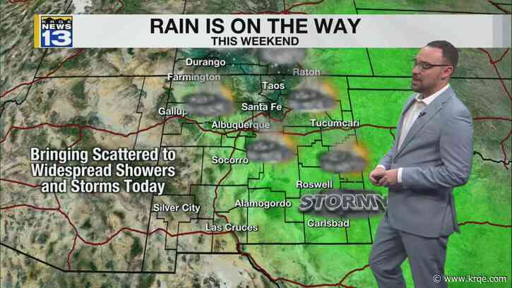 Active weather returns across New Mexico today