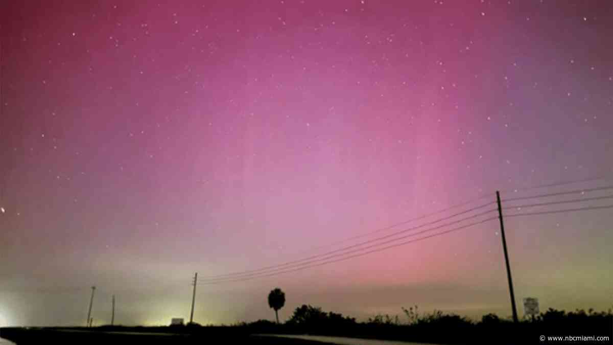 ‘Unbelievable!': Northern Lights seen in South Florida from ‘severe' solar storm