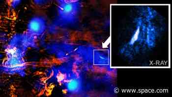 NASA's Chandra spacecraft spots supermassive black hole erupting in the Milky Way's heart