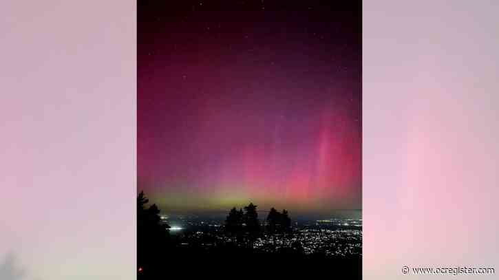 Photos: See rare sight as solar storm brings northern lights to Southern California